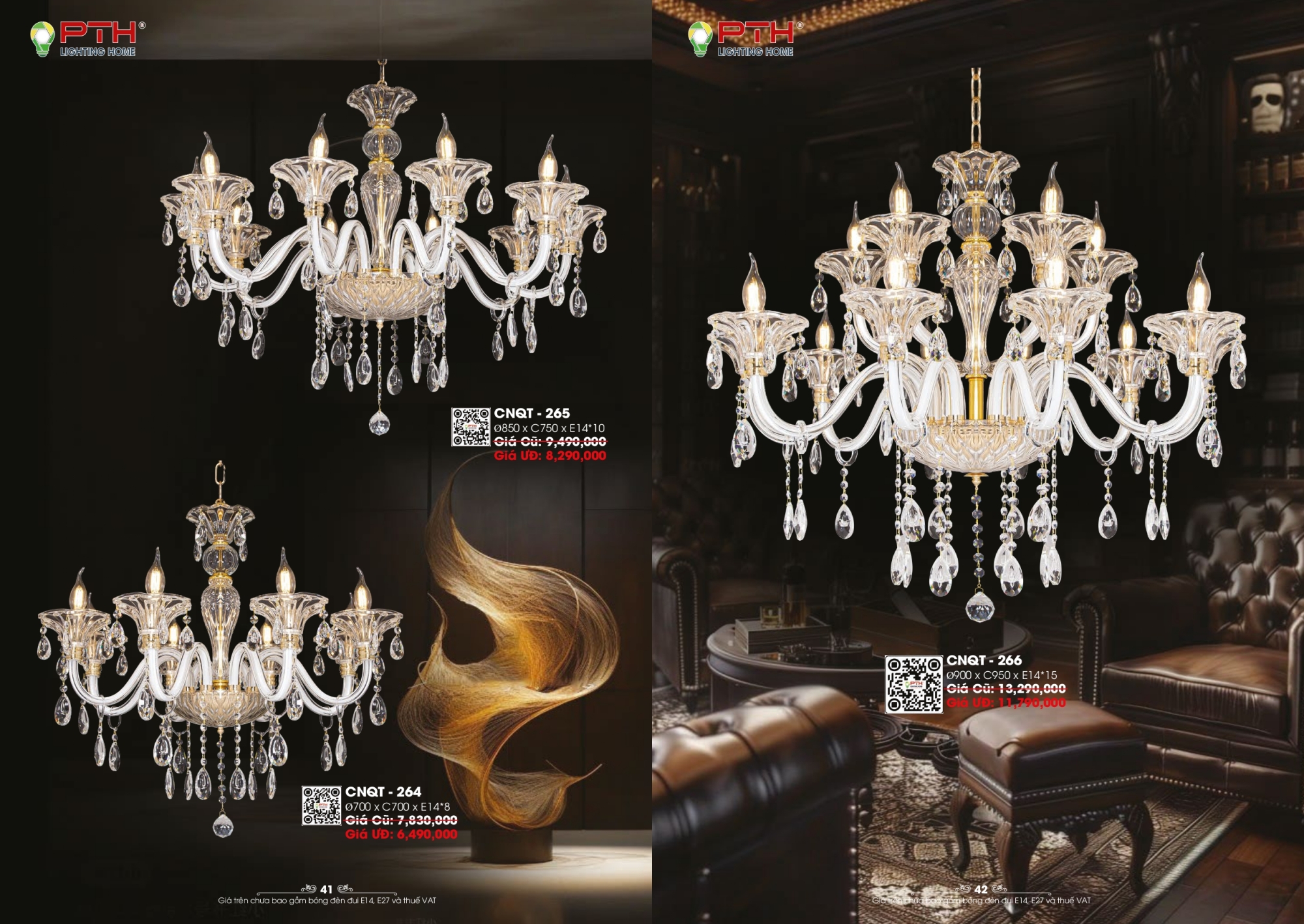 Bảng giá đèn trang trí PTH Lighting Home 2026